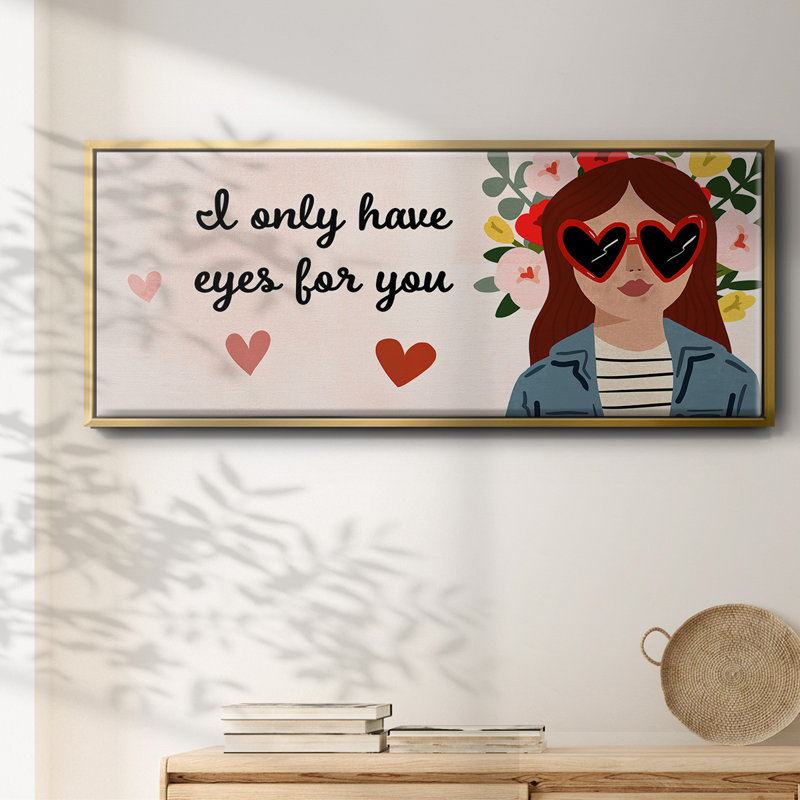 Darling Valentine Collection D- Framed Canvas