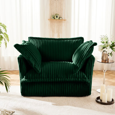 Fauteuil en velours côtelé Comfy