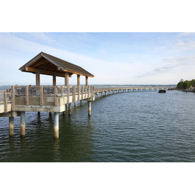 Boulevard Park Pier, Bellingham by Maxvis - Wrapped Canvas Print