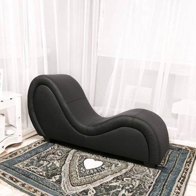 Graycie Upholstered Faux Leather Chaise Lounge for Yoga - for Stretching, Relaxation, Exercise & More