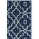 Tapis bleu marine / ivoire Lamour