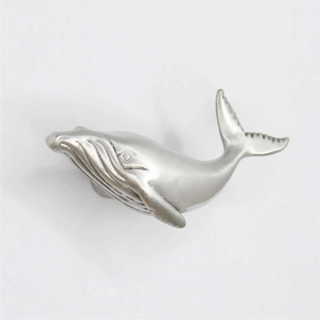 1.75" Humpback Whale Left Facing Knob Costello Coastal Knobs