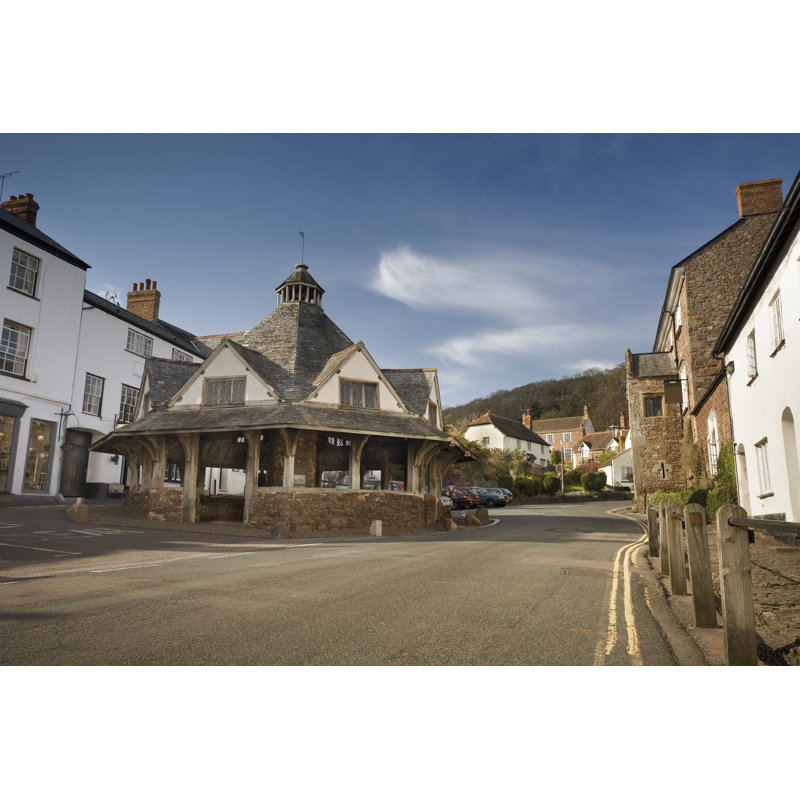 Dunster Yarn Market by MinistryOfJoy - Wrapped Canvas Print, 20cm H x 30cm W