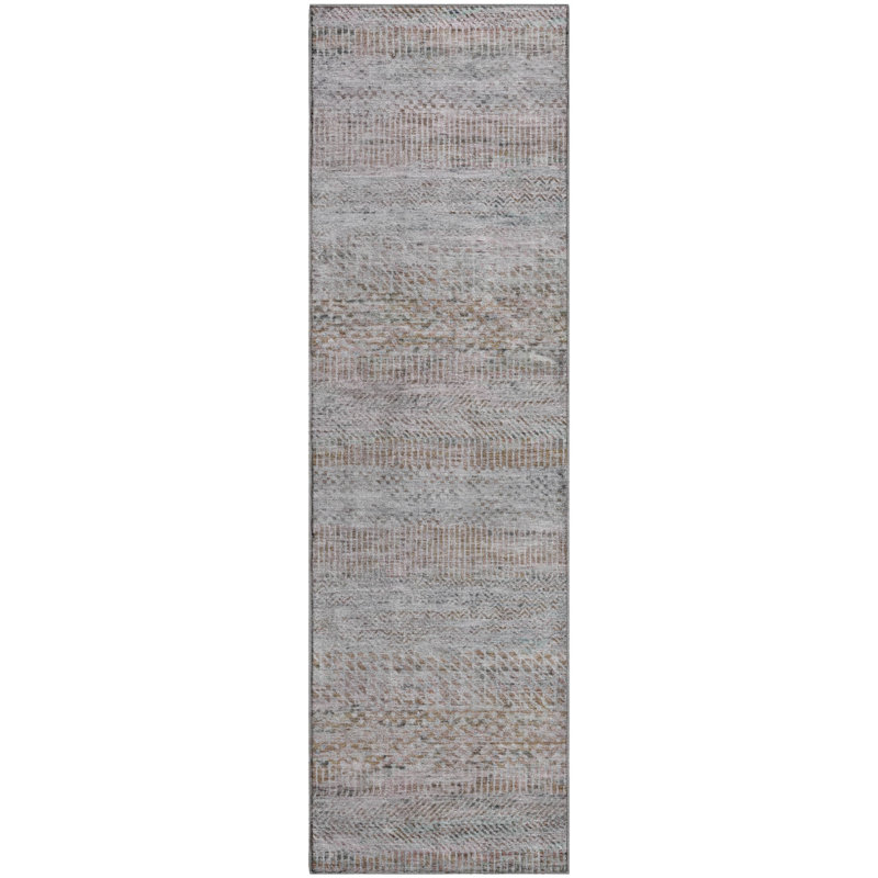 Premium Machine Washable Marasco AMF1634 Stripes Rug, Runner 2'3" x 7'6"