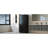 Bathroom Storage Cabinet With Two Laundry Baskets, Storage Cabinet With Doors And Drawer For Home, Black-1656437700