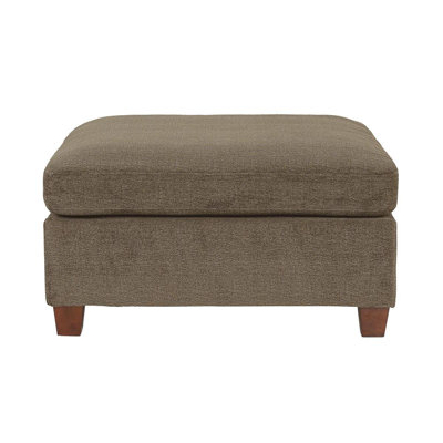 Contemporary 1Pc OTTOMAN Tan Color Chenille Fabric Modular Corner Wedge Sofa Living Room Furniture