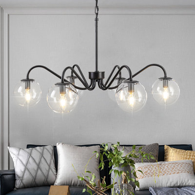Jeden 6 - Light Dimmable Chandelier Foyer Chandelier Dining Room Chandelier Vintage Chandelier Bubble Chandelier