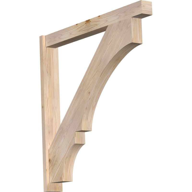 Bloc balboa rustique en bois rustique, P 46 po x H 46 po, Sapin Douglas de 8 po (sciage brut)