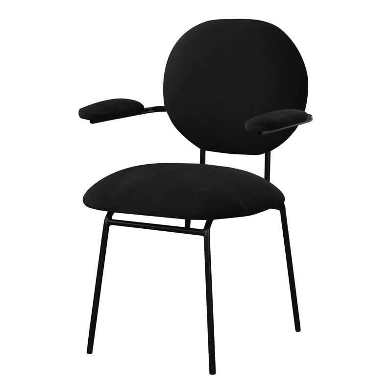Upholstered Armchair, Black