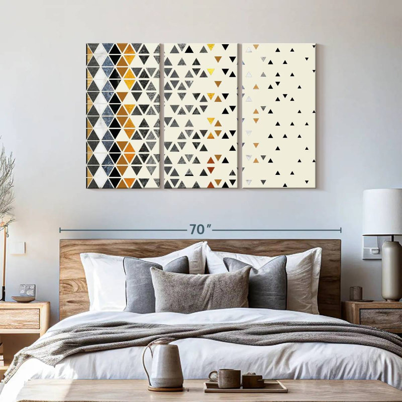 «Triangle Madness», reproduction sur toile, H 36 po x l 57 po x 1,25 po