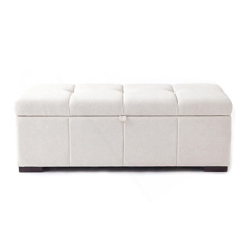 Banc de rangement moderne pour chambre à coucher avec compartiment caché