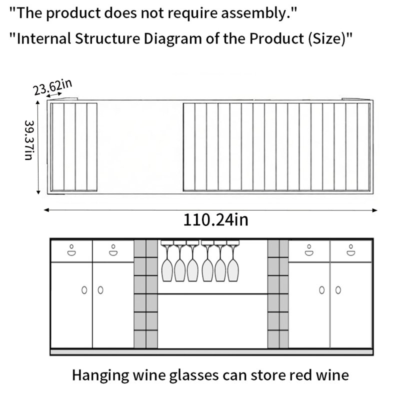 Stylish Style Bar Counter – Classic Multi-Use for Bars Lounges Pubs and Entertainment Venues, Natural Wood