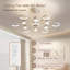 Ventilateur de plafond 49,2 "à DEL avec lumière et télécommande avec ciel étoilé-2115638390