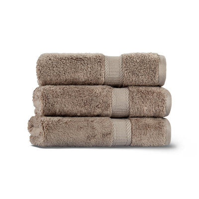 Serviette de bain luxueuse, 76 po x 55,9 po | Couleur brun doux, 65% coton / 35% lyocell, 19,4 oz / verge carrée | Très absorbant, lavage en douceur et séchage par culbutage | Parfait pour le spa, la maison et le quotidien, confort élégant