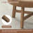 33.1" Round Leather Coffee Table-1768770172