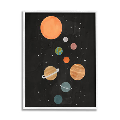 «Solar System Planets Sky Giclee Art» par Nina Muis