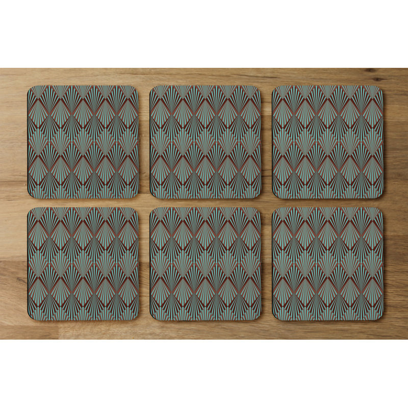 Square 6 Piece Coaster Set