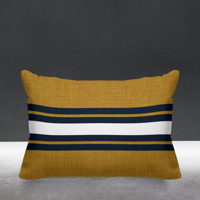 Striped Outdoor Reversible Throw Pillow