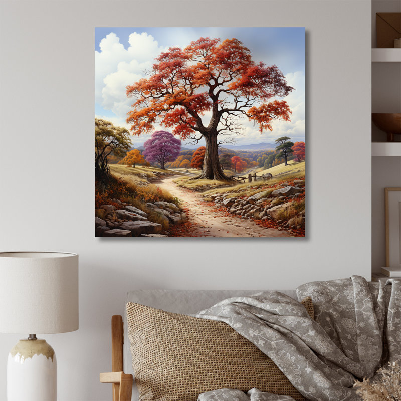 Automne splendeur sycomore arbres - arbre sycomore art mural, H 30 po x l 30 po