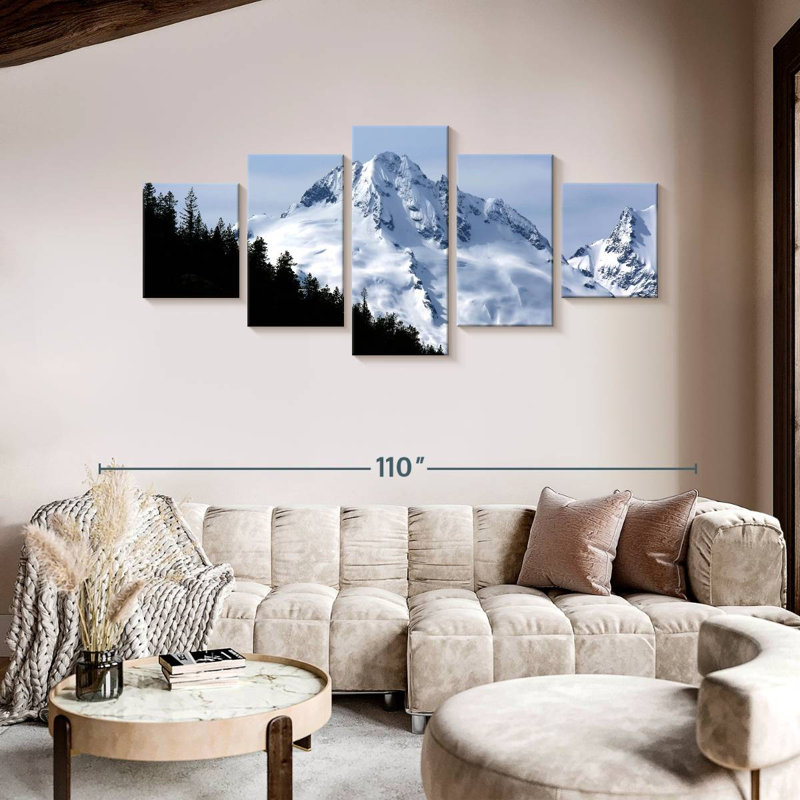 Snowy Whistler Mountain, 42" H x 92" W