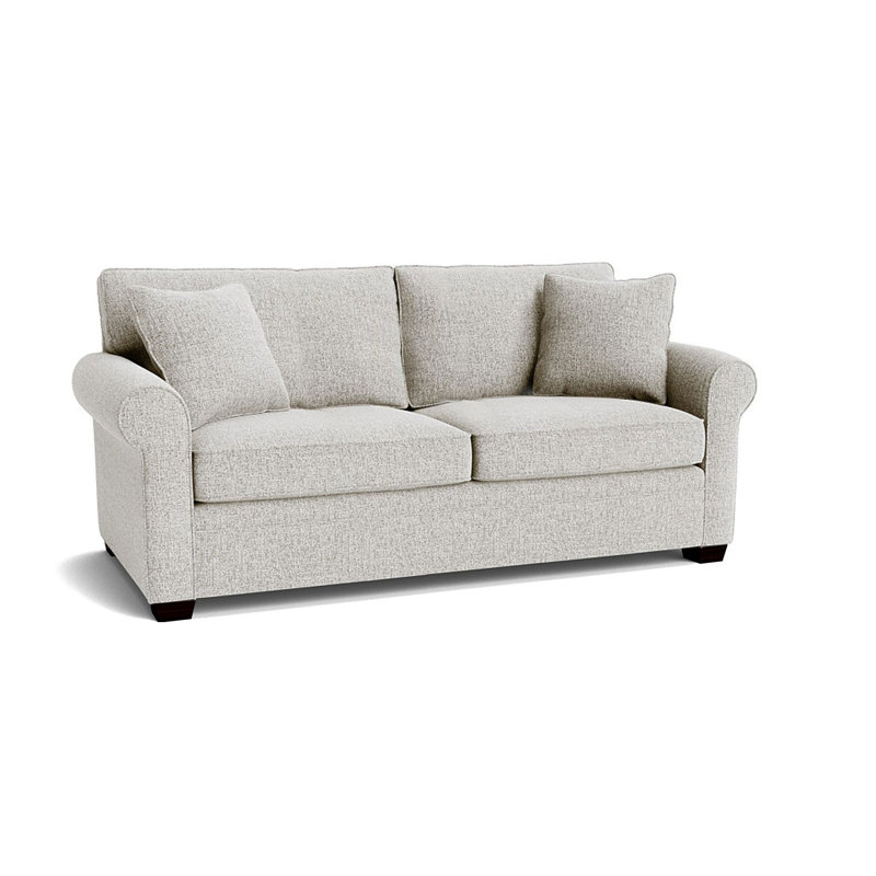Quaker Upholstered 77'' Sofa Bed, Espresso, Giovanna Moondust
