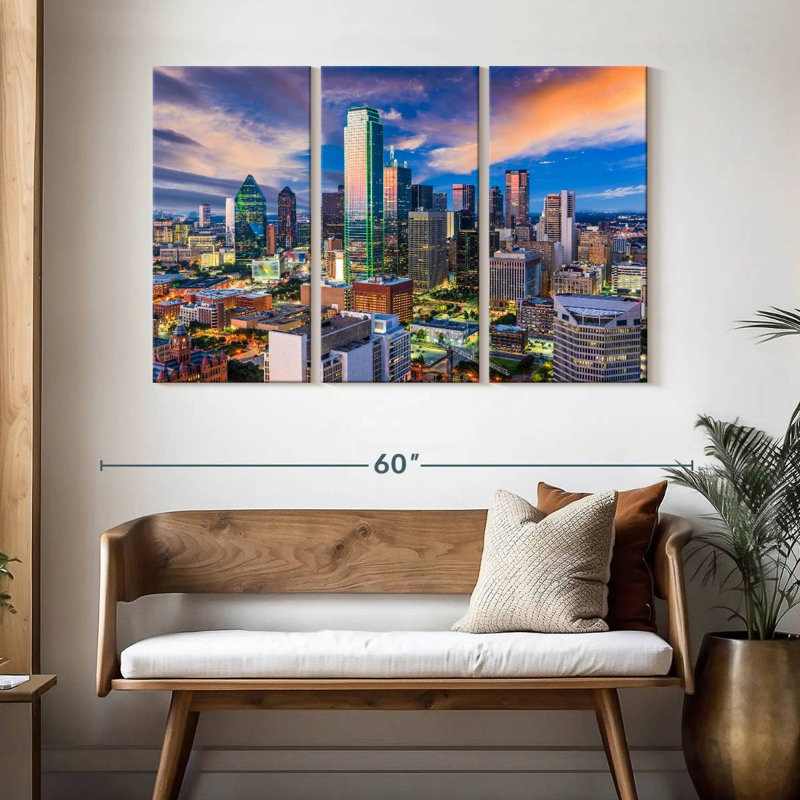 Horizon de Sireci, Dallas, Texas, H 32 po x l 50 po