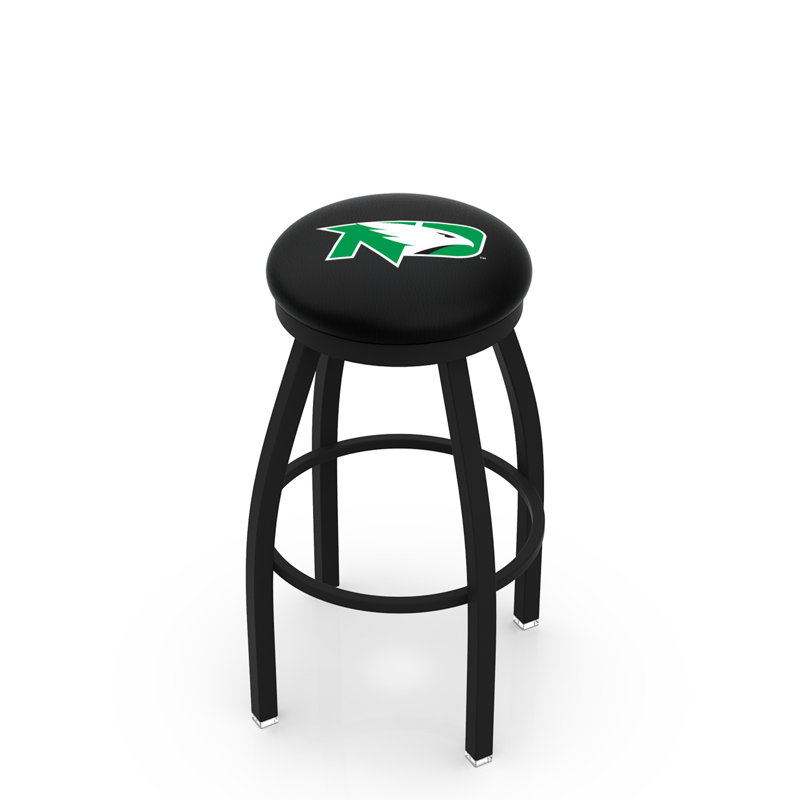 Tabouret de bar pivotant de 30 po NCAA, Ride noire, Université du Dakota du Nord