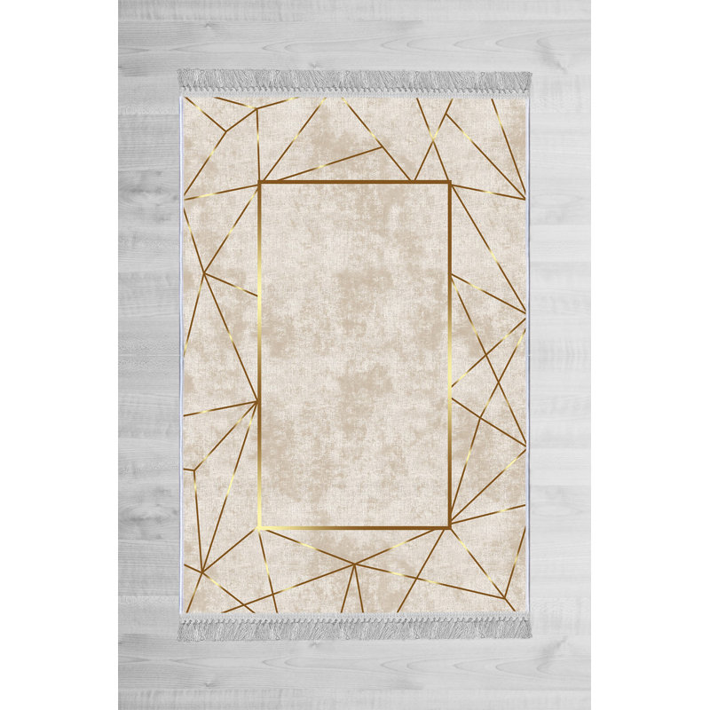 Armijo Tufted Cream Rug, Rectangle 140 x 220cm