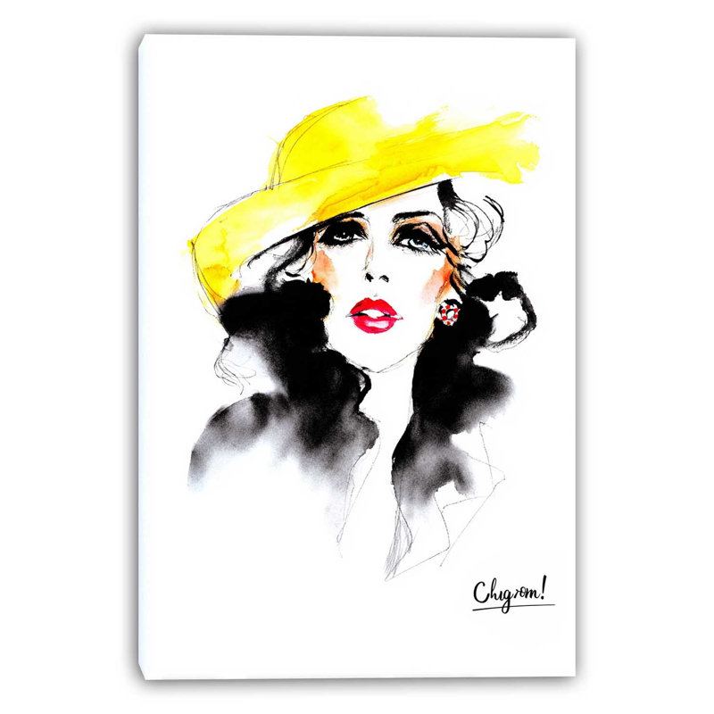 «Lemon Noir», art mural sur toile tendue, L 30 po x H 40 po x P 1,5 po