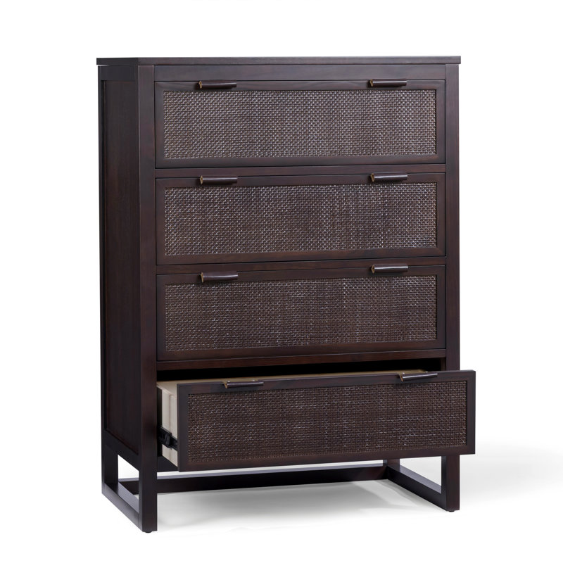 Commode 4 tiroirs Ameer, Espresso