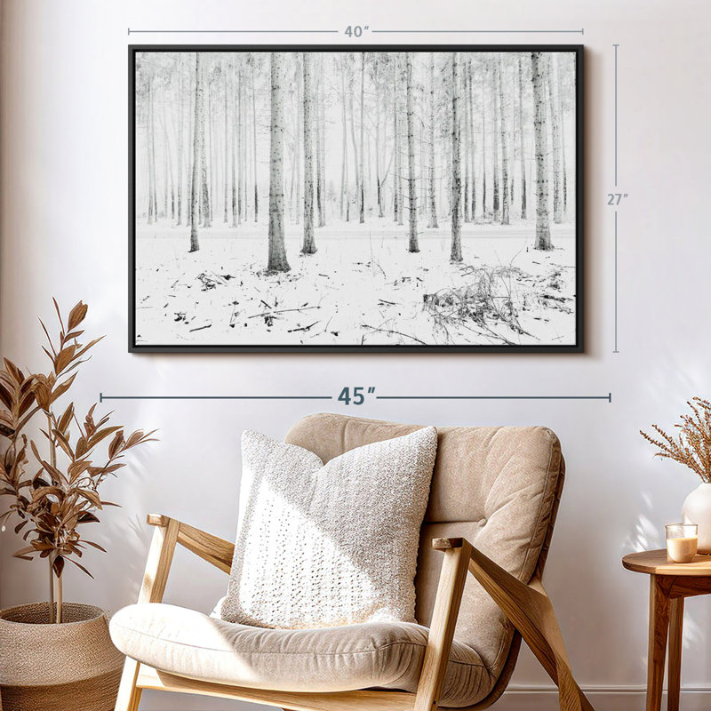 Impression sur toile Langenargen Winter Forest, H 27 po x l 40 po