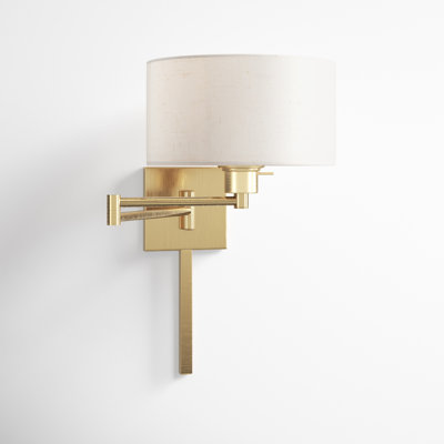 Kevyn Single Light Steel Dimmable Swing Arm Sconce