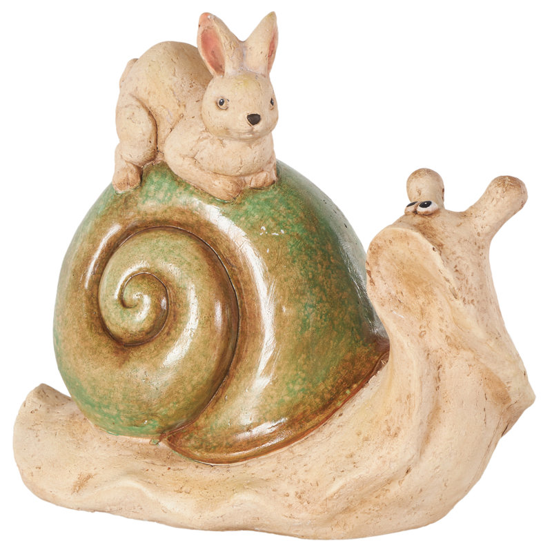 Sculpture de jardin en crème et oxyde de magnésium Cole