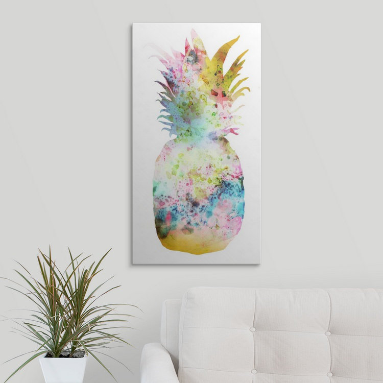 «Pineapple II», reproduction d'impression Tessio, H 36 po x l 18 po x P 1,5 po, Toile
