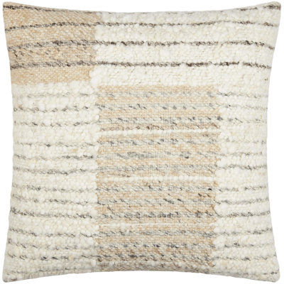 Deccan Traps Abstract Wool Blend Pillow Cover