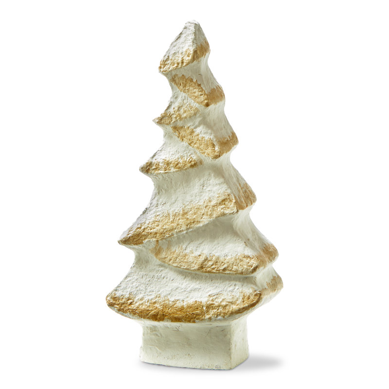 Paix sur terre, papier mâché, décor, petit, coton blanc, Noël, 8 po x 1,75 po