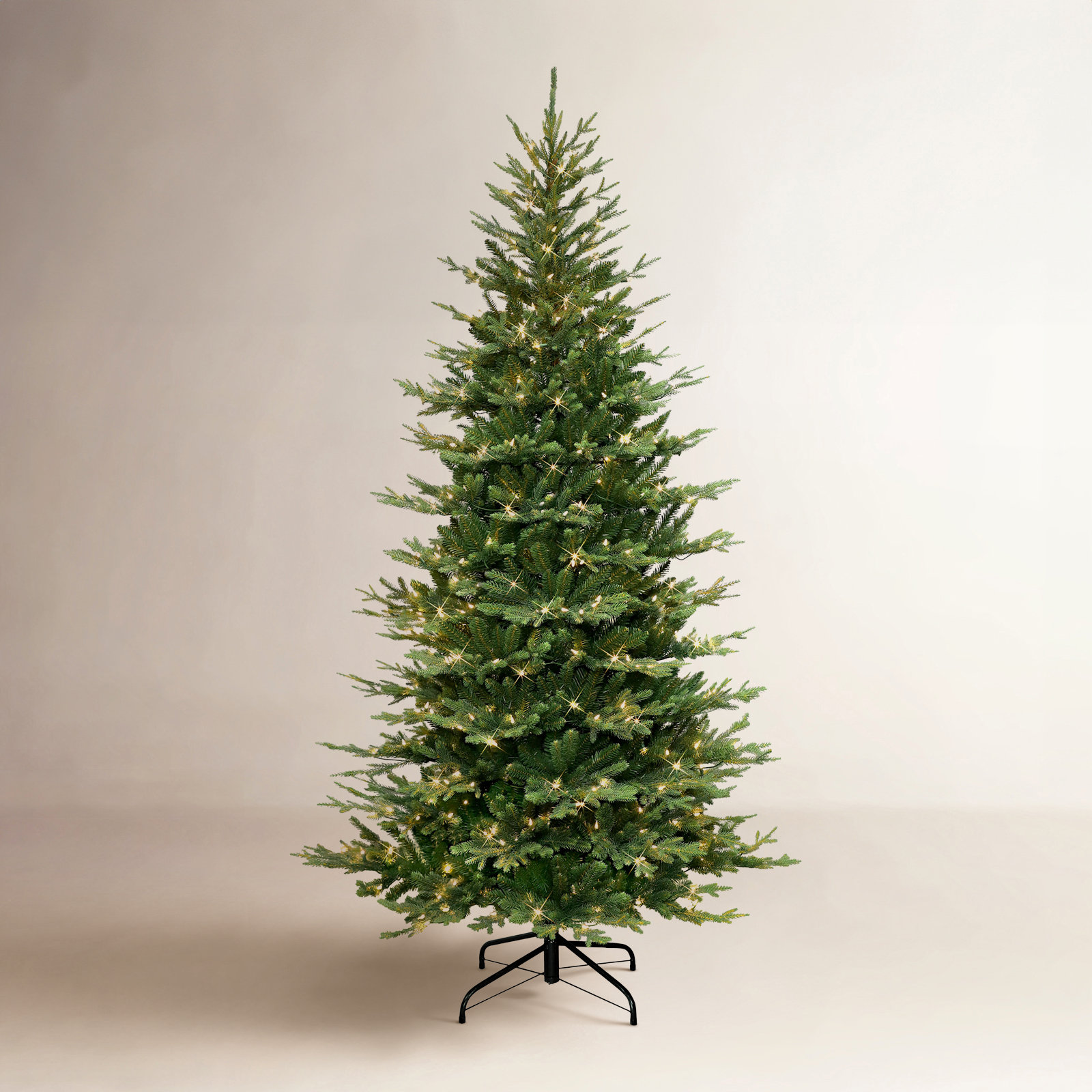 90' Lighted Artificial Fir Christmas Tree