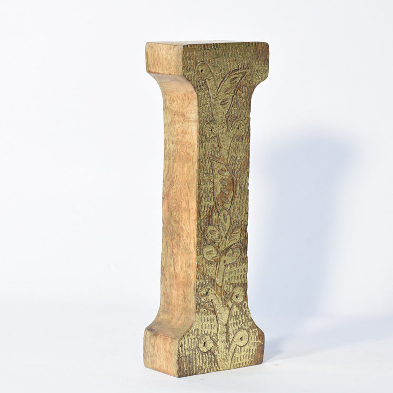 Haddam Text & Numbers Letter Block, I, Gold