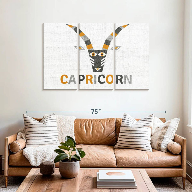 Capricorne géométrique Adella, H 36 po x l 57 po