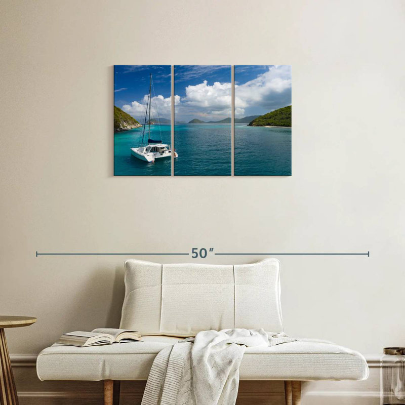 Yacht à Lovango Cay, H 20 po x l 33 po