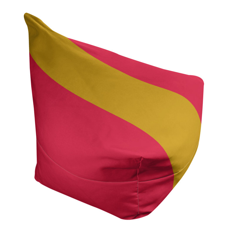 Sac de pois classique, H 42 po x l 38 po x P 31 po, Rouge / doré