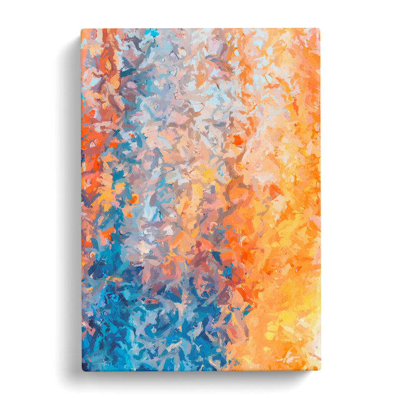 Broken Through Abstract - Wall Art, Wrapped Canvas, 60cm H x 40cm W x 3cm D, No Matte