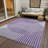 Elowen Purple Washable Indoor-Outdoor Rug - -442728381