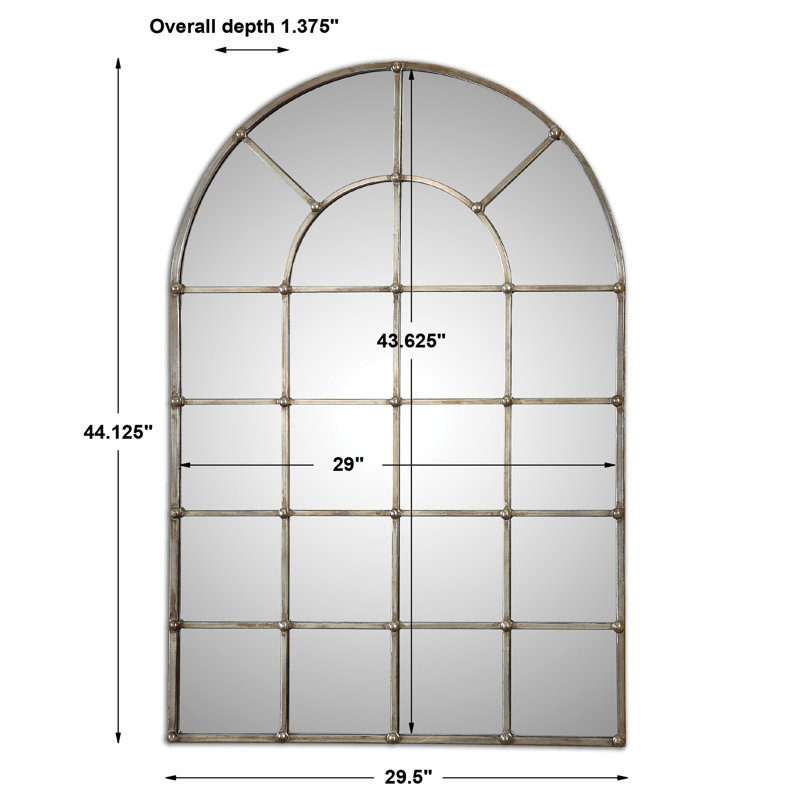 Santino Metal Arch Wall Mirror