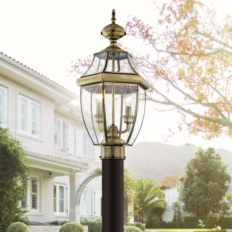 Arelene Lantern Head, 21.5" H x 10.5" W x 10.5" D, Antique Brass
