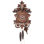  One Day Cuckoo Clock 14" H Hand-carved Leaves & Vines, Traditional German Design