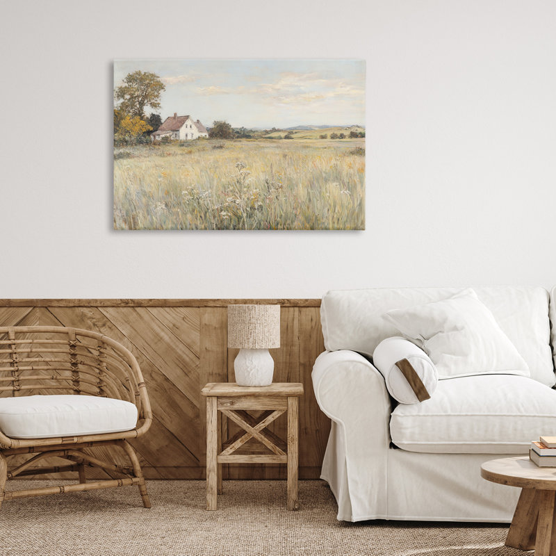 Country Living Farm House Canvas, design by Petal Prints Design, 20" H x 30" W