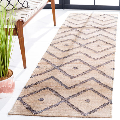 Hawes Hand Loomed Jute, Cotton Geometric Rug