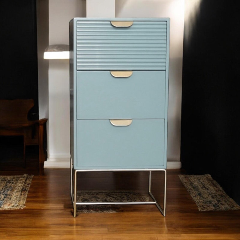 Ahzaria 3 - Drawer Chest of Drawers, Green