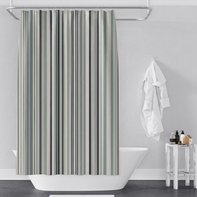Fidalmo Striped Shower Curtain